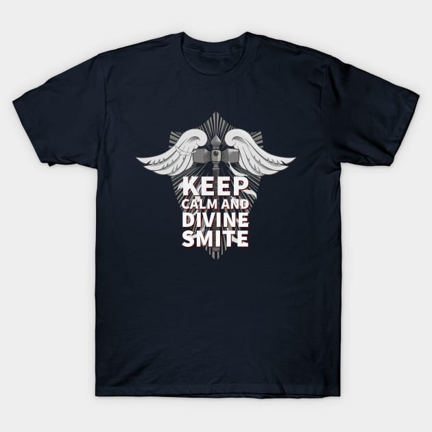 Keep Calm Paladin Dungeons and Dragons T-Shirt by Figmenter